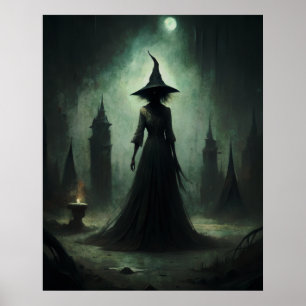 ハロウィーンダーク魔女 ポスター