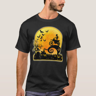ハロウィーンダートバイクコスメおもしろいットモトクロスダートB Tシャツ