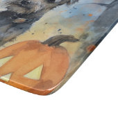 ハロウィーンチェサピーク湾テリアとカボチャ カッティングボード (角)