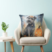 ハロウィーンチェサピーク湾テリアとカボチャ クッション (椅子)