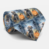 ハロウィーンチェサピーク湾テリアとカボチャ ネクタイ (ロール)