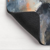 ハロウィーンチェサピーク湾テリアとカボチャ マウスパッド (コーナー)