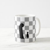 ハロウィーンチェスのキングとポーン コーヒーマグカップ (正面右)