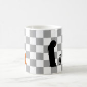 ハロウィーンチェスのキングとポーン コーヒーマグカップ (中央)