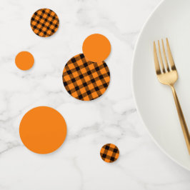 ハロウィーンチェックパターン コンフェッティ