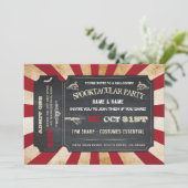 ハロウィーンチケットパーティの招待状サーカススケア 招待状 (スタンド正面)