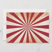 ハロウィーンチケットパーティの招待状サーカススケア 招待状 (裏面)