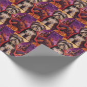 ハロウィーンチベットテリアヴァンパイアパンプキンズ怖 ラッピングペーパー (角)