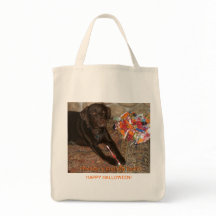 ハロウィーンチョコレートラブラドールドッグと甘歯