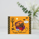 ハロウィーンチョコレートラボヴァンパイア ポストカード (スタンド正面)