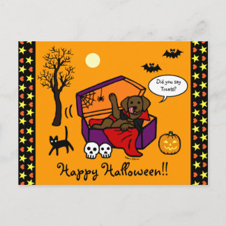 ハロウィーンチョコレートラボヴァンパイア ポストカード