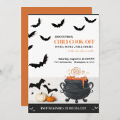 ハロウィーンチリ調理師オフ招待状 招待状 (正面/裏面)