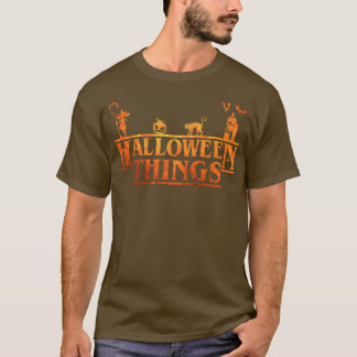 ハロウィーンツおもしろいカボチャ顔ハロウィンコスト Tシャツ