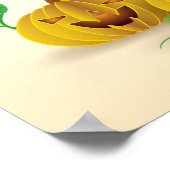 ハロウィーンツリーペーパーカット幽霊&スカル ポスター (角)