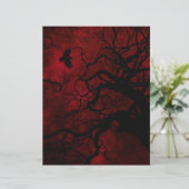 ハロウィーンツリーレッドスクラップブック紙 (スタンド正面)