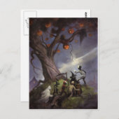 ハロウィーンツリー ポストカード (正面/裏面)