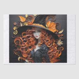 ハロウィーンティッシュペーパー、ウィッチ。 薄葉紙