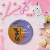 ハロウィーンティバーチベビーシャワー幽霊 ペーパープレート (パーティー)