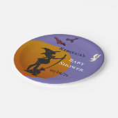 ハロウィーンティバーチベビーシャワー幽霊 ペーパープレート (アングル)