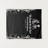 ハロウィーンティルデスドウスパートブライダルシャワー タペストリー (正面(横))