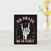 ハロウィーンティルデスDo米国パーティーレトロバチェロレッテ カード (黄色い花)