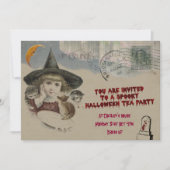 ハロウィーンティーパーティの招待状 招待状 (正面)