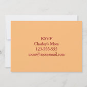 ハロウィーンティーパーティの招待状 招待状 (裏面)