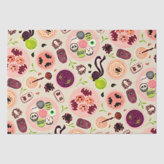 ハロウィーンティーパーティーティッシュペーパー 薄葉紙 (正面)