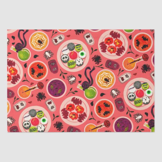 ハロウィーンティーパーティーティッシュペーパー 薄葉紙 (正面)