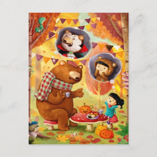 ハロウィーンティーパーティー ポストカード (正面)