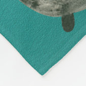 ハロウィーンティール(緑がかった色)とグリーン フリースブランケット (角)