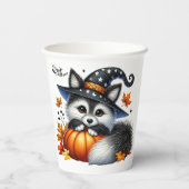 ハロウィーンテディベアウィザードホリデー 紙コップ (裏面)