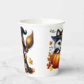 ハロウィーンテディベアウィザードホリデー 紙コップ (左)