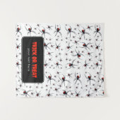 ハロウィーンテーブルのバナつるーをトリックまたは処理 タペストリー (正面(横))