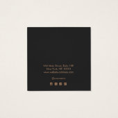 ハロウィーンテーマこうもりスタッドイヤリングディスプレイカード (裏面)