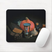 ハロウィーンテーマとヴィンテージ砂時計 マウスパッド (マウス)
