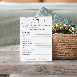 ハロウィーンテーマは赤ちゃんシャワーのゲームを願っている 招待状