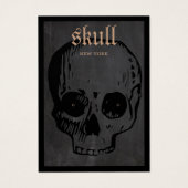 ハロウィーンテーマスカルイヤリング表示カード (正面)