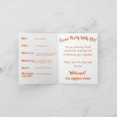 ハロウィーンテーマタトートウィッチパーティの招待状 カード (内部)