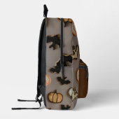 ハロウィーンテーマトリックまたはトリートバックパック プリントバックパック (左)