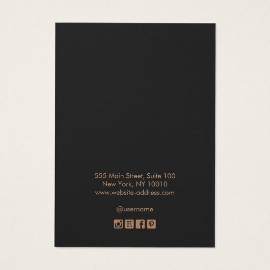 ハロウィーンテーマブラッククロウイヤリングディスプレイカード (裏面)