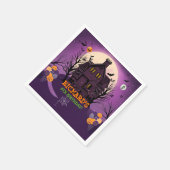 ハロウィーンテーマ子供の誕生日パーティー スタンダードカクテルナプキン (角)