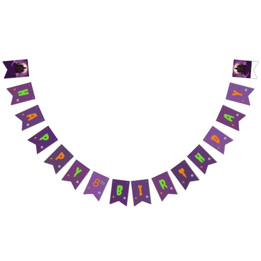 ハロウィーンテーマ子供の誕生日パーティー バンティングフラッグ (全)