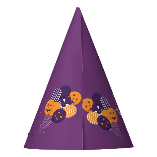 ハロウィーンテーマ子供の誕生日パーティー パーティーハット (裏面)