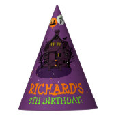 ハロウィーンテーマ子供の誕生日パーティー パーティーハット (正面)