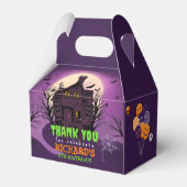 ハロウィーンテーマ子供の誕生日パーティー フェイバーボックス (裏面サイド)