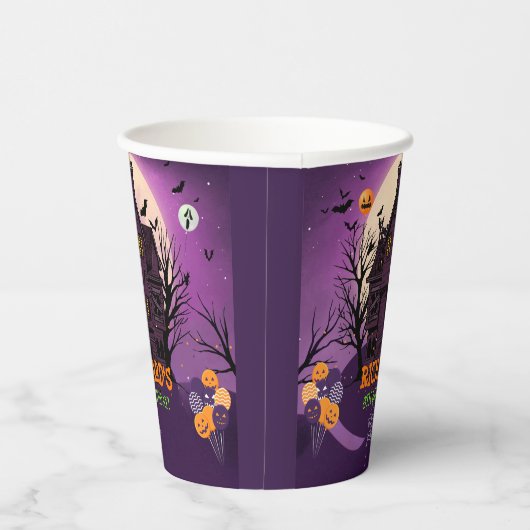 ハロウィーンテーマ子供の誕生日パーティー 紙コップ (右)