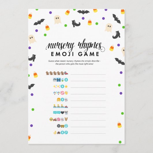 ハロウィーンテーマ子供部屋韻の絵文字シャワーゲーム プログラム (正面)