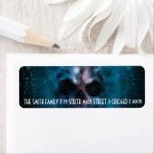 ハロウィーンテーマ怖いスカル差出人住所 ラベル (インサイチュ)