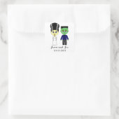 ハロウィーンテーマ結婚式用シール スクエアシール (バッグ)